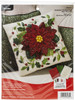 Bucilla Felt Pillow Applique Kit 10" Square-Elegant Poinsettia - 86983E - 046109869834