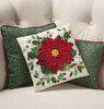 Bucilla Felt Pillow Applique Kit 10" Square-Elegant Poinsettia - 86983E
