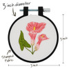 Bucilla Stamped Embroidery Kit W/3" Plastic Hoop-Delicate Lily - 5A002HRB-1GKC2