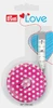 5 Pack - Prym Love Spring Tape Measure 60"-Pink w/White Polka Dots - 60102 - 089516601024