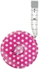 5 Pack - Prym Love Spring Tape Measure 60"-Pink w/White Polka Dots - 60102