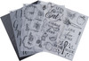 Plaid Wood Burning Pattern Sheet 5/Pkg-Outdoor - 17550