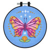 3 Pack - Bucilla Mindful Stamped Cross Stick Kit 6" Round-Energetic Butterfly - 5A003GJL-1HBKJ - 046109492254