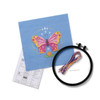 3 Pack - Bucilla Mindful Stamped Cross Stick Kit 6" Round-Energetic Butterfly - 5A003GJL-1HBKJ
