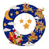 Bucilla Felt Wreath Applique Kit ?" Round-Moonlight Sleigh Ride - 5A003T2F-1HPH6 - 046109898230