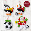 Bucilla Felt Ornaments Applique Kits Set Of 4-Soccer Snow Day - 5A003MMH-1HJ3Z