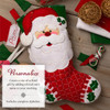Bucilla Felt Stocking Applique Kit 18" Long-Holiday Cheer Santa - 5A003G3F-1H9XV