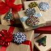 Bucilla Felt Ornaments Applique Kit Set Of 6-Holiday Mandala - 89499E