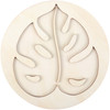 Plaid Mod Podge Leaf Pouring Plaque-12"X12"X.0125" - CS56652E