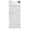 Vicki Boutin Mixed Media Thickers Stickers 142/Pkg-Alpha - VB030514