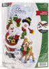 Bucilla Felt Stocking Applique Kit 18" Long-Santa's Gathering - 89308E - 046109893082
