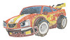 Diamond Dotz Diamond Art Box Kit 8.6"X8.6"-Hot Rod - DBX076