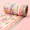 Vicki Boutin Sweet Rush Washi Tape 8/Pkg-W/Gold Foil - VB003905