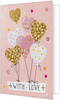 Diamond Dotz Diamond Art Greeting Card Kit 5"X7"-Love Balloons - DDG016