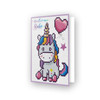 Diamond Dotz Diamond Art Greeting Card Kit 5"X7"-Welcome Baby - DDG006