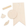 We R Singe Quill Veneer Ephemera 18/Pkg-Assorted Shapes - WR661154