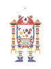 Diamond Dotz Dotzies Dotz By Number Diamond Art Kit-Robot Games 1 - 5A0030VQ-1H2BP