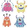 Diamond Dotz Dotzies Dotz By Number Diamond Art Kit-Tiny Monsters - 5A0030W2-1H2BQ