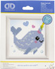 Diamond Dotz Diamond Art Kit with Frame 3"X3"-Magic Narwahl - DD1029F - 4895225912629