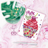 Diamond Dotz Diamond Art Greeting Card Kit 5"X7"-Cupcake Thank You - DDG025