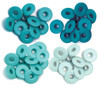 We R Eyelets Wide 40/Pkg-Aqua - WER-EW-41589