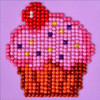 Diamond Dotz Starter Diamond Art Kit 3"X3"-Cup Cake Yum - DDS012