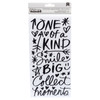 Vicki Boutin Thickers Stickers 5.5"X11" 91/Pkg-Field Notes Phrase/Black Chipboard - 346542 - 718813465427