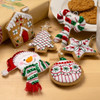 Bucilla Felt Ornaments Applique Kit Set Of 6-Jolly Gingerbread Snowman - 5A00324C-1H3SK