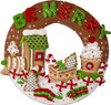 Bucilla Felt Wreath Applique Kit 15" Round-Gingerbread Express - 89677E