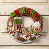 Bucilla Felt Wreath Applique Kit 15" Round-Gingerbread Express - 89677E