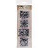 Tim Holtz Mini Blueprints Strip Cling Stamps 3"X10"-Travel - MB-8 - 019962208157