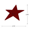 3 Pack - Gwen Studio Iron-On Patch Applique-Red White Blue Star - 5A003RPV-1HN9F