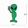 3 Pack - Gwen Studio Iron-On Patch Applique-Green Alien - 5A003RQC-1HN9P