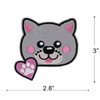 3 Pack - Gwen Studio Iron-On Patch Applique-Cat Applique - 5A003RQ1-1HNB7