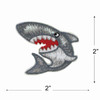 3 Pack - Gwen Studio Iron-On Patch Applique-Gray Shark - 5A003RQ4-1HN9Z