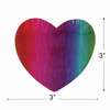 3 Pack - Gwen Studio Iron-On Patch Applique-Rainbow heart - 5A003RQD-1HNB1