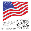 Spellbinders Clear Stamp Set & Etched Dies-Stars & Stripes - 5A003V87-1HR0M