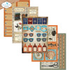 Elizabeth Crafts Cardstock Pack 5.8"X8.3"-Everyday Ephemera 2 - 5A003TGM-1HQD5