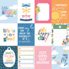 25 Pack - Echo Park Dragonfly Cardstock 12"X12"-3x4 Journaling Cards - 5A003WD8-1HS05