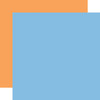 25 Pack - Echo Park Dragonfly Cardstock 12"X12"-Blue / Orange 12x12 Coordinating Solid - 5A003WDW-1HS0N - 810220753262