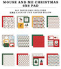 3 Pack - Echo Park Double Sided 6x6 Paper Pad-Mouse And Me Christmas - 5A003W3B-1HRP1