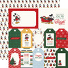 25 Pack - Echo Park Mouse And Me Christmas Cardstock 12"X12"-Multi Journaling Cards - 5A003W3S-1HRPD - 810220752364