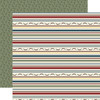 25 Pack - Echo Park Joy To The World Cardstock 12"X12"-Holly And Stripes - 5A003W28-1HRML - 810220753965