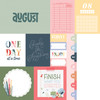 25 Pack - Echo Park One Day At A Time Cardstock 12"X12"-August - 5A003WCH-1HRZJ