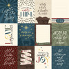 25 Pack - Echo Park Joy To The World Cardstock 12"X12"-3x4 Journaling Cards - 5A003W28-1HRMM