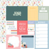 25 Pack - Echo Park One Day At A Time Cardstock 12"X12"-June - 5A003WCD-1HRZH - 810220753637