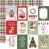 25 Pack - Echo Park Here Comes Santa Paw Cardstock 12"X12"-3x4 Journaling Cards - 5A003W0P-1HRK4 - 810220751985