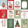 25 Pack - Echo Park Here Comes Santa Paw Cardstock 12"X12"-3x4 Journaling Cards - 5A003W0P-1HRK4