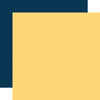 25 Pack - Carta Bella Amsterdam Cardstock 12"X12"-Yellow / Navy 12x12 Coordinating Solid - 5A003WB9-1HRXM - 810220752913