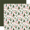 25 Pack - Echo Park Here Comes Santa Paw Cardstock 12"X12"-Christmas Trees - 5A003W0P-1HRJV - 810220752005